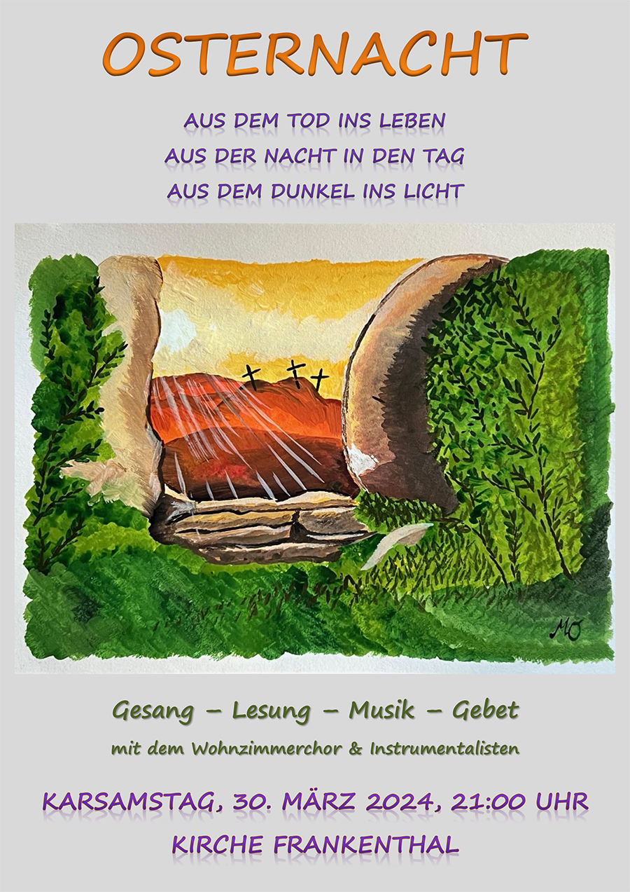 Plakat Osternacht in Frankenthal